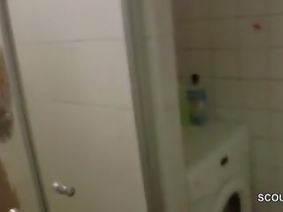 German MILF Mother Caught and Fuck in Shower by Stranger