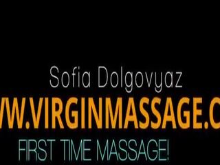 Sofia Dolgovyaz Gets Her First Time Ever Body Massage