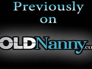 OLDNANNY Slow introduce with stroking and striptease ends with toys
