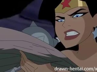 Justice league hentai - two chicks for batman pénis